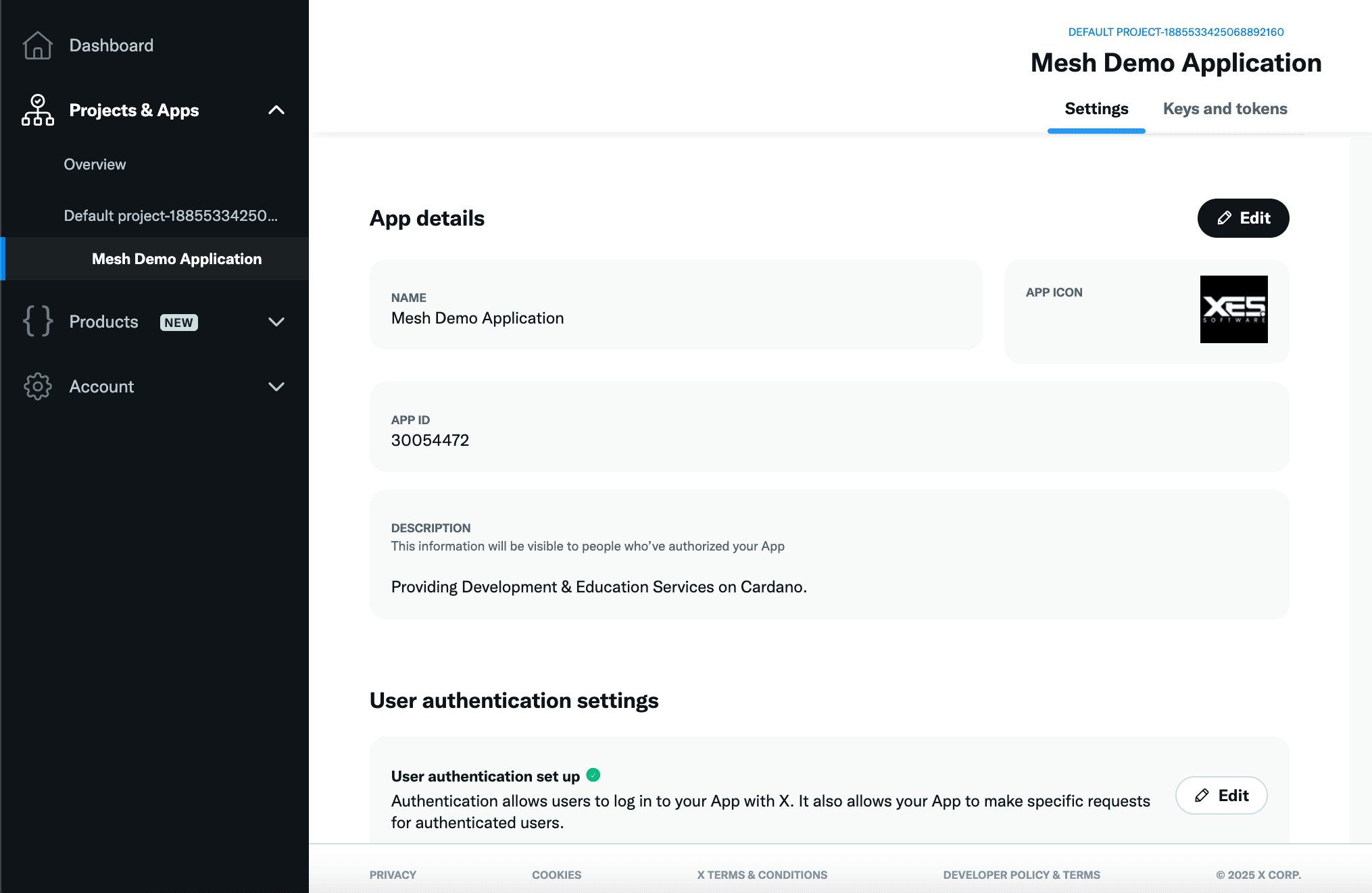 X Developer Dashboard